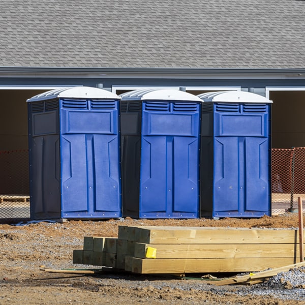 what is the expected delivery and pickup timeframe for the porta potties in Honey Grove Texas